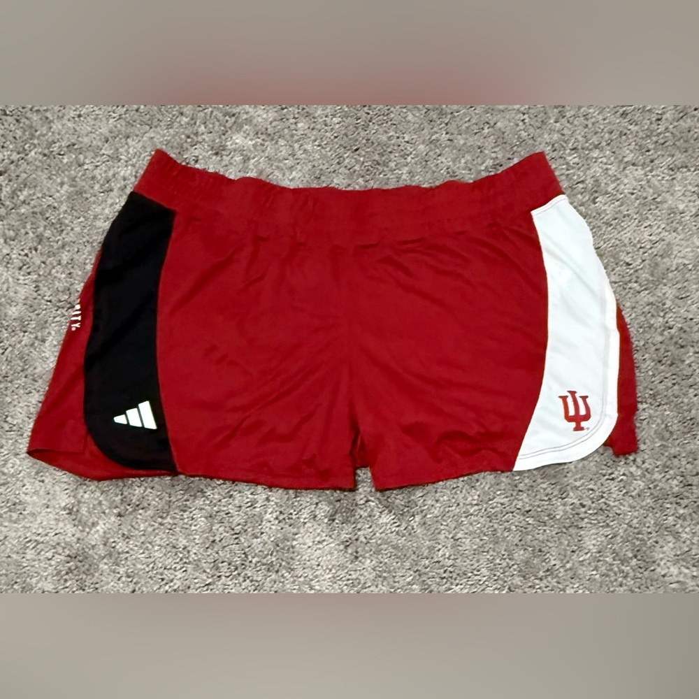Adidas D4T K 3" Athletic Shorts Indiana University Hoosier Womens Size XL